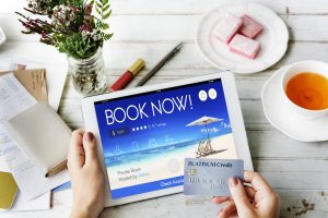 Booking Ticket Online Reservation Travel Flight Concept